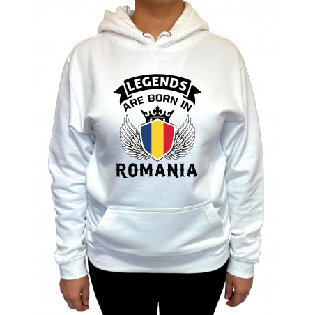 Hanorac legends are born in Romania  Unisex - D000008U