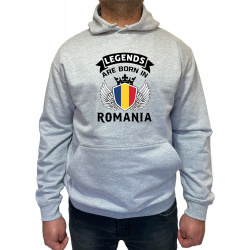 Hanorac legends are born in Romania  Unisex - D000008U