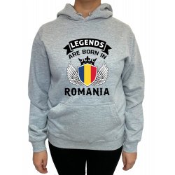 Hanorac legends are born in Romania  Unisex - D000008U