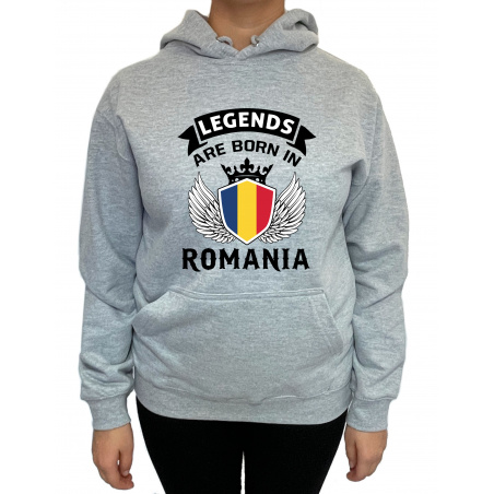 Hanorac legends are born in Romania  Unisex - D000008U