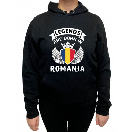 Hanorac legends are born in Romania  Unisex - D000008U