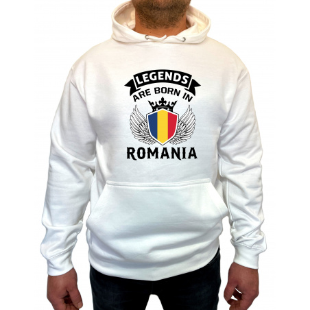 Hanorac legends are born in Romania  Unisex - D000008U